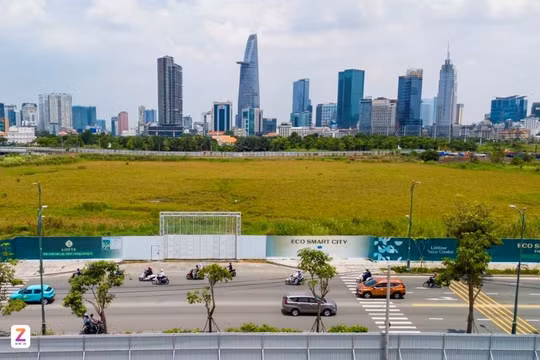 Hiện trạng khu đất triển khai dự án Lotte Eco Smart City. Ảnh: Znews