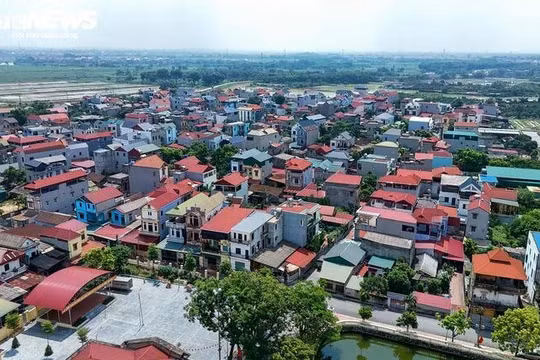 Xã Phúc Thịnh nhìn từ trên cao. Ảnh: VTCnews.