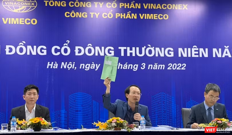 Chủ toạ đoàn AGM 2022 của Vimeco.