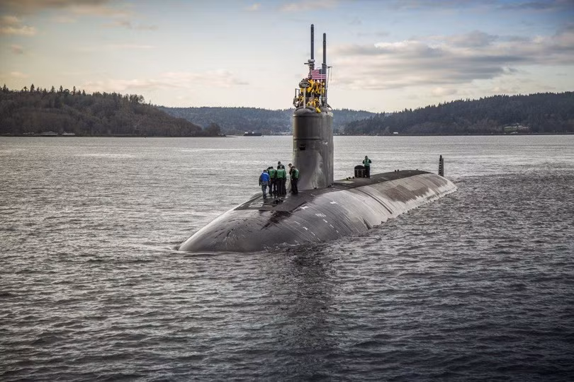 Trung Quốc kêu gọi Mỹ công khai thêm chi tiết về vụ tàu ngầm USS Connecticut va chạm "vật thể lạ" ở Biển Đông (Ảnh: AP)