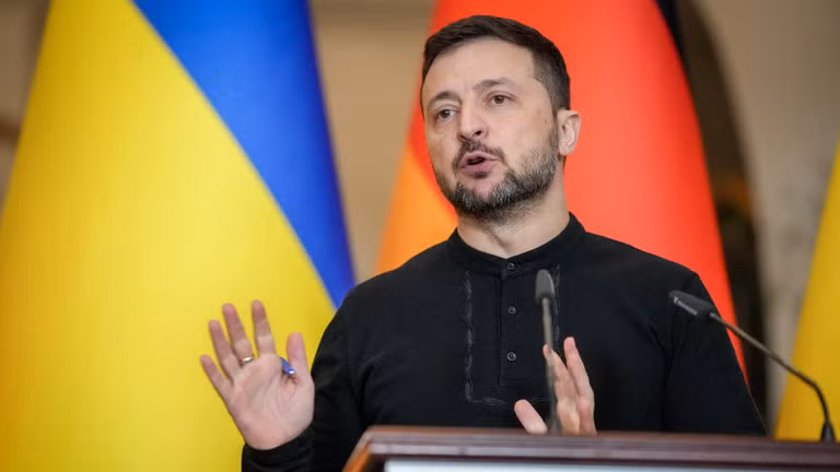Tổng thống Ukraine Volodymyr Zelensky. Ảnh: Getty.