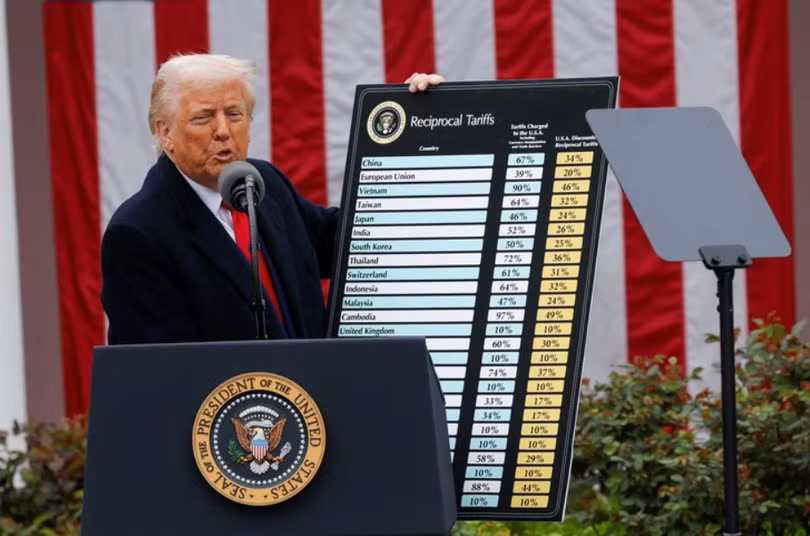Tổng thống Mỹ Donald Trump tuyên bố đạt thỏa thuận thương mại với Việt Nam. Ảnh: Reuters.
