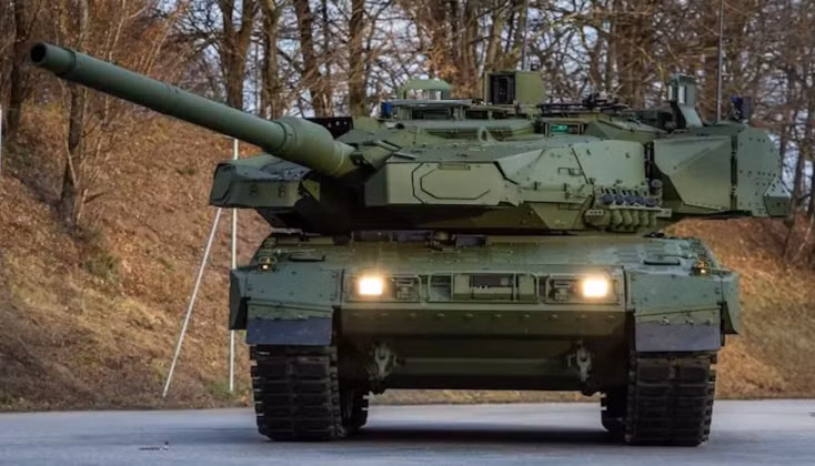 Xe tăng chiến đấu chủ lực Leopard 2A8 của Đức. Ảnh: MW.