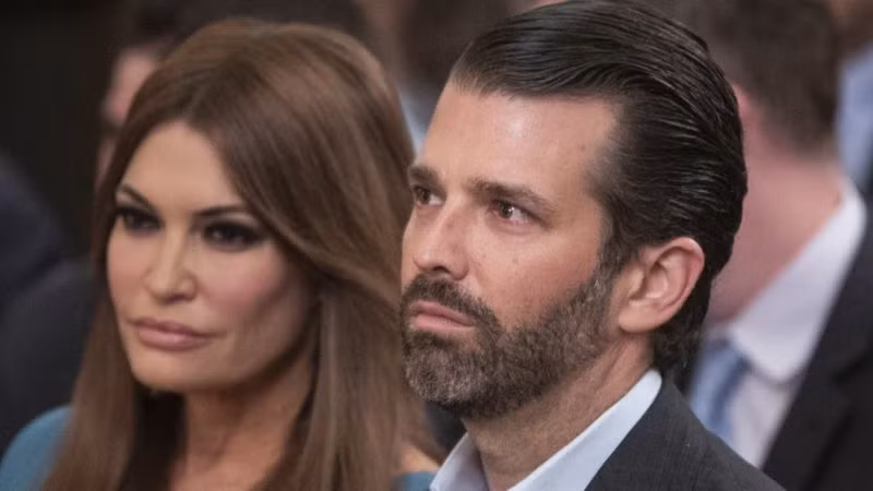 Donald Trump Jr. và bạn gái Kimberly Guilfoyle (Ảnh: BBC)
