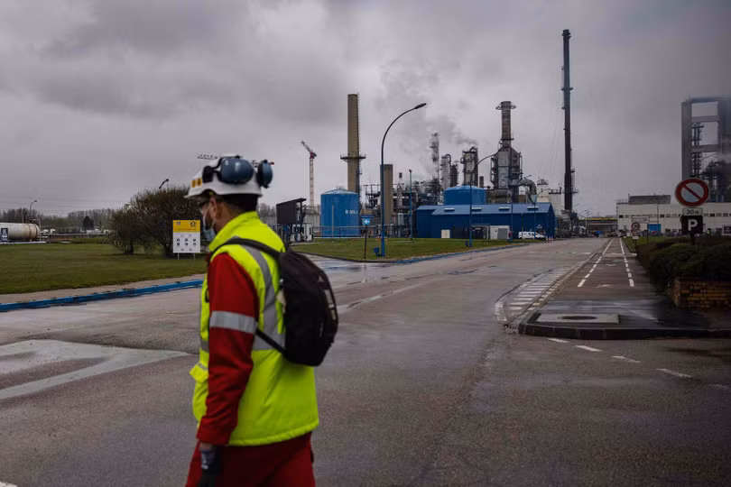 Nhà máy ở Le Havre, Pháp tạm ngừng sản xuất ammoniac do giá khí đốt tăng (Ảnh: Getty) Nhà máy ở Le Havre, Pháp tạm ngừng sản xuất ammoniac do giá khí đốt tăng (Ảnh: Getty)