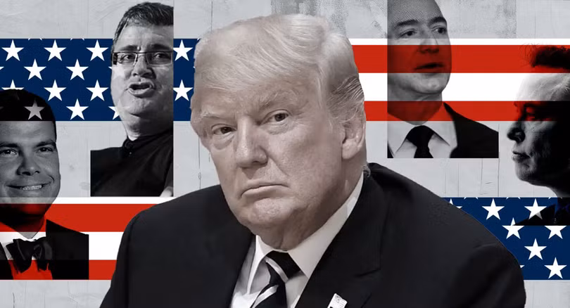 Ông Donald Trump được giới tỉ phú công nghệ ủng hộ ngày càng nhiều (Ảnh: Crickey)