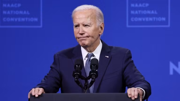 Tổng thống Mỹ Joe Biden phát biểu tại một sự kiện ở Las Vegas, Nevada ngày 16/7 (Ảnh: AFP)