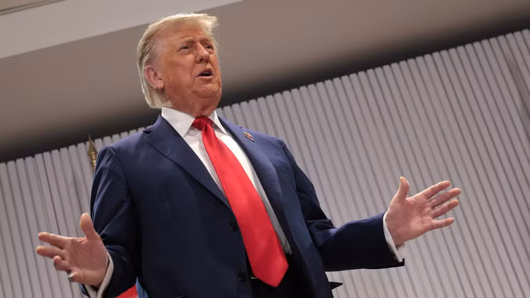 Tổng thống Mỹ Donald Trump tại Hội nghị thượng đỉnh các nhà lãnh đạo G7 ở Canada, ngày 16/6. Ảnh: Getty.