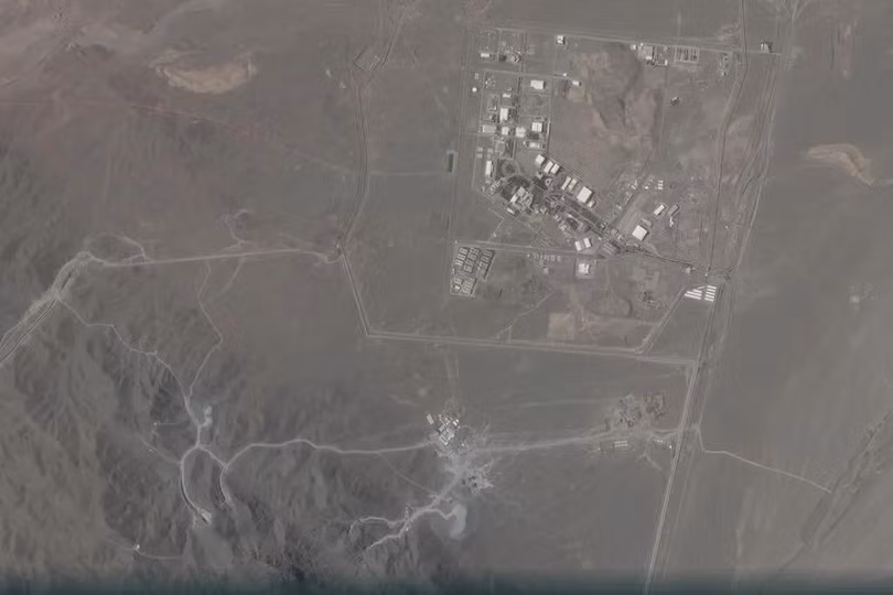 Một bức ảnh vệ tinh cho thấy cơ sở hạt nhân Natanz ở Iran. Ảnh: Bloomberg.
