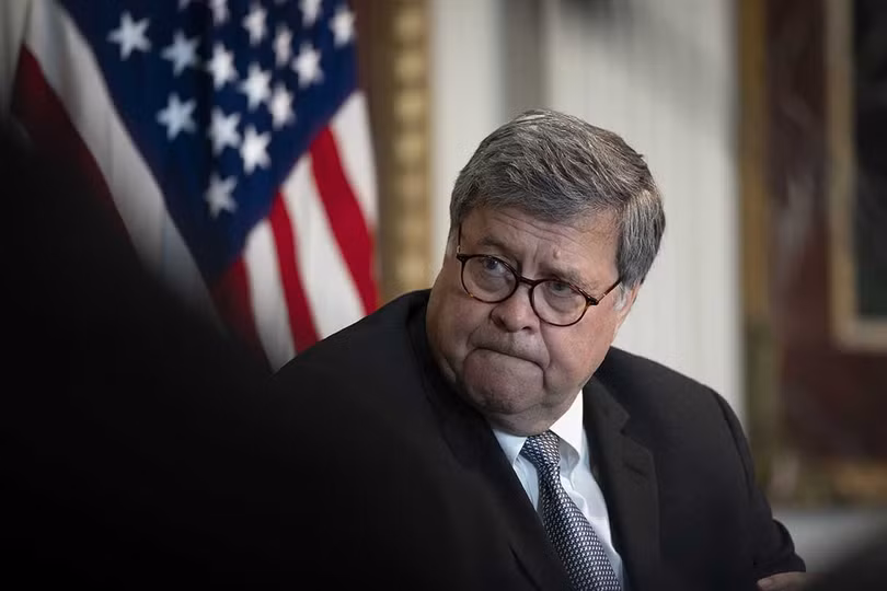 Tổng chưởng lý Mỹ William Barr tuyên bố từ chức (Ảnh: Politico)
