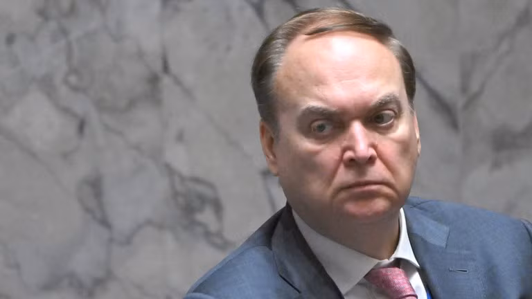 Đại sứ Nga tại Mỹ Anatoly Antonov tại cuộc họp của Hội đồng Bảo an Liên Hợp Quốc tại New York ngày 16/7/2024 (Ảnh: RIA)