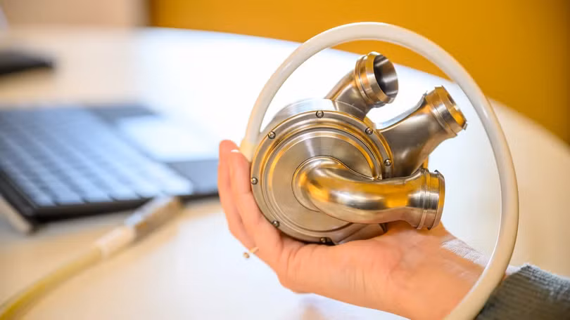 Trái tim nhân tạo BiVACOR có một bộ phận chuyển động duy nhất – một rotor được giữ cố định bằng nam châm. Ảnh: BiVACOR.