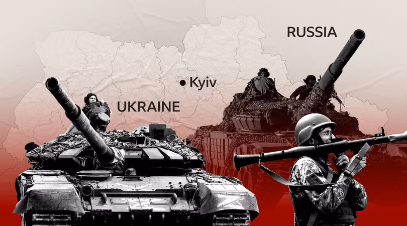 Cuộc chiến giữa Nga và Ukraine đã vượt mốc năm thứ ba. Ảnh: BBC.