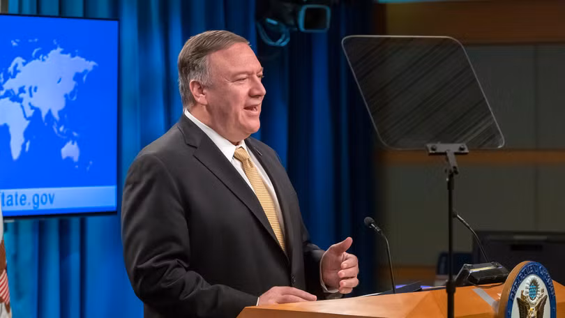 Ngoại trưởng Mỹ Mike Pompeo đưa ra quyết định gây sốc của chính quyền Trump (Ảnh: Getty)
