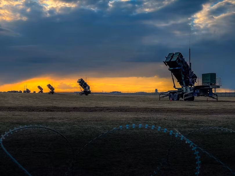Các bệ phóng tên lửa Patriot của Mỹ tại Ba Lan vào ngày 10/4/2022. Ảnh: Getty.