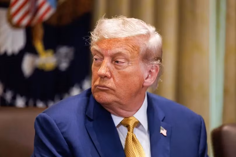 Tổng thống Mỹ Donald Trump trong cuộc họp nội các tại Nhà Trắng ở Washington, DC, Mỹ ngày 8/7. Ảnh: Bloomberg.