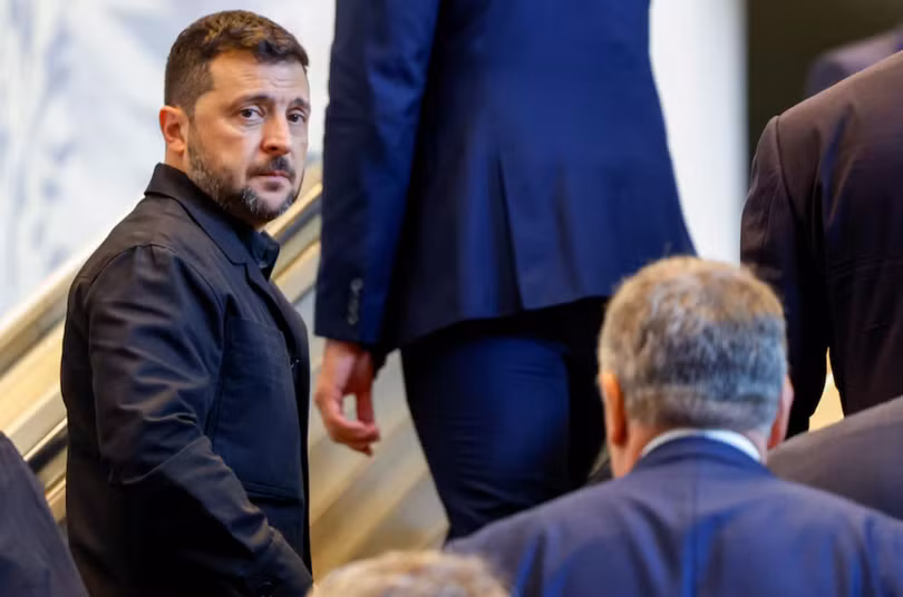Tổng thống Ukraine Volodymyr Zelensky đến tham dự Đại hội đồng LHQ lần thứ 80 tại New York, Mỹ ngày 23/9. Ảnh: Reuters.