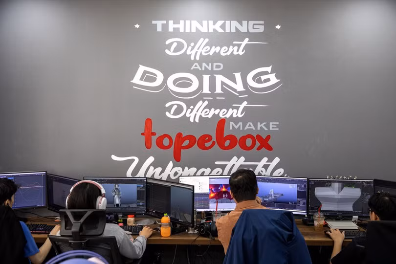 Văn phòng của Topebox ở TP Hồ Chí Minh (Ảnh: Bloomberg)