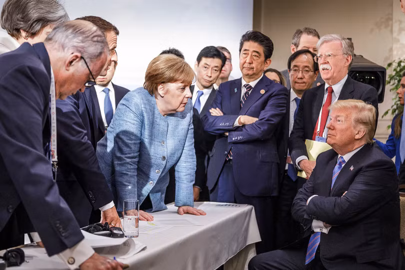 Ông Trump hiếm khi thảo luận các vấn đề toàn cầu với các đồng minh EU (Ảnh: Getty)