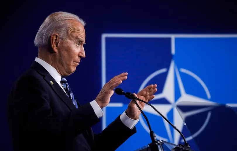 Tổng thống Mỹ Joe Biden phát biểu tại trụ sở của NATO (Ảnh: AFP) Tổng thống Mỹ Joe Biden phát biểu tại trụ sở của NATO (Ảnh: AFP)