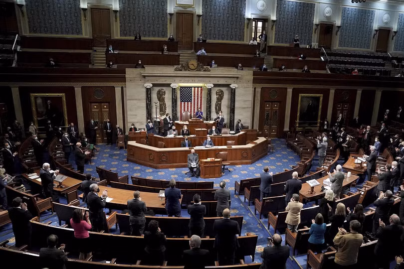 Nỗ lực phản đối phiếu đại cử tri ở Arizona của nghị sĩ Tom Reed thất bại (Ảnh: Senate TV)