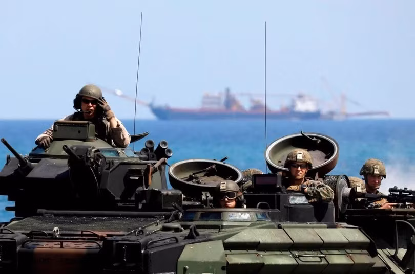 Binh sĩ Mỹ trong một cuộc tập trận ở Philippines (Ảnh: Reuters)