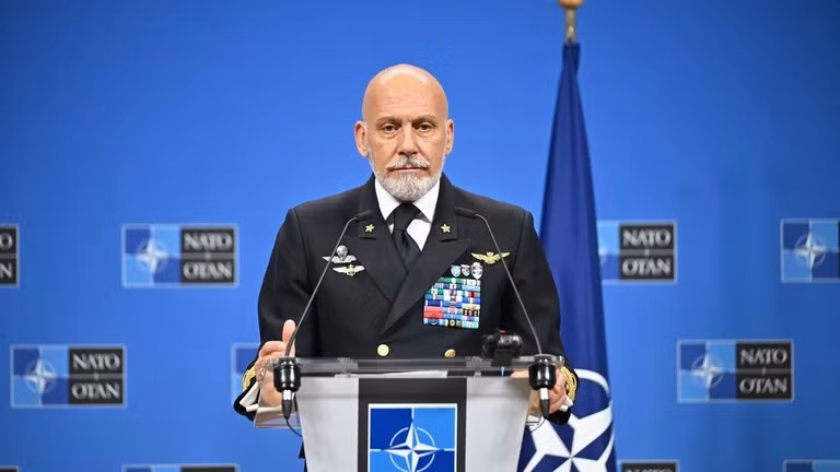 Ông Giuseppe Cavo Dragone, Chủ tịch Ủy ban Quân sự NATO. Ảnh: Anadolu.
