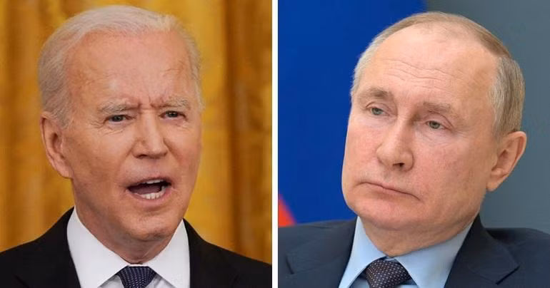 Tổng thống Mỹ Joe Biden và người đồng cấp Nga Vladimir Putin (Ảnh: Reuters).