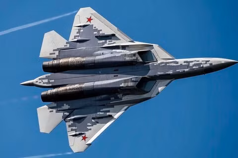 Chiến đấu cơ Su-57 của Nga. Ảnh: MW.