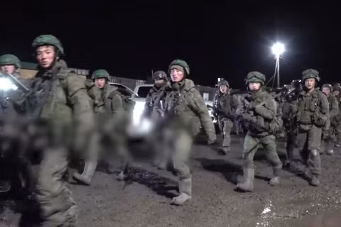Binh sĩ Quân đội Nhân dân Triều Tiên tại vùng Kursk của Nga. Ảnh: MW.