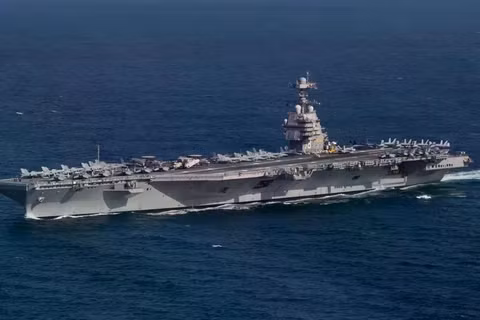 Tàu sân bay USS Gerald. R. Ford của Mỹ. Ảnh: Wiki.