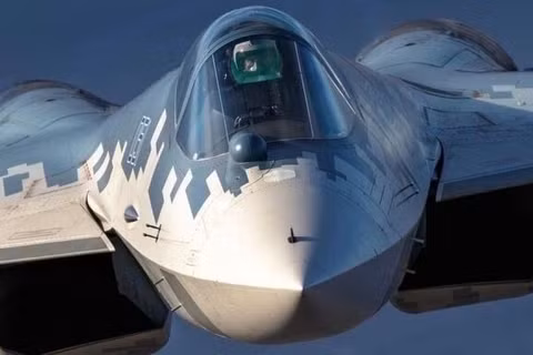 Chiến đấu cơ Su-57 của Không quân Nga. Ảnh: MW.
