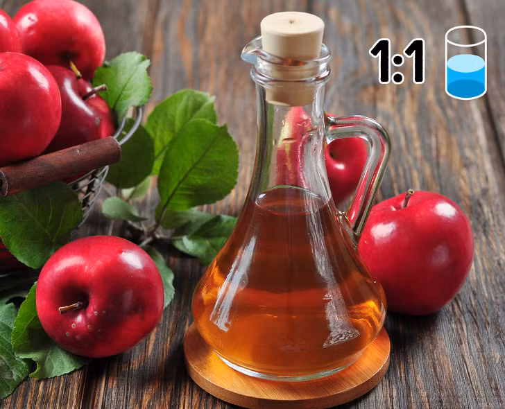 Giấm táo có đặc tính kháng khuẩn cao nên thường được dùng để trị gàu và tình trạng ngứa da đầu. Ảnh: Brightside Giấm táo có đặc tính kháng khuẩn cao nên thường được dùng để trị gàu và tình trạng ngứa da đầu. Ảnh: Brightside