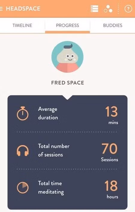 Headspace là một ứng dụng thiền rất phổ biến. Ảnh: Internet Headspace là một ứng dụng thiền rất phổ biến. Ảnh: Internet
