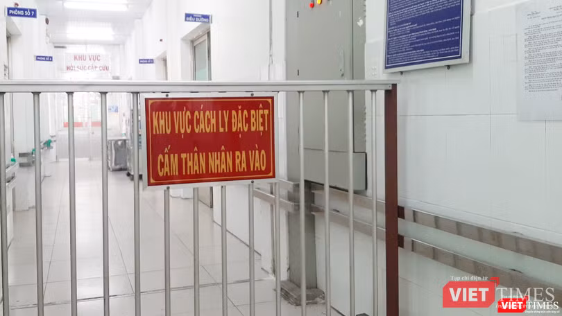 Khu vực cách ly BV Chợ Rẫy TP.HCM. Ảnh: NT