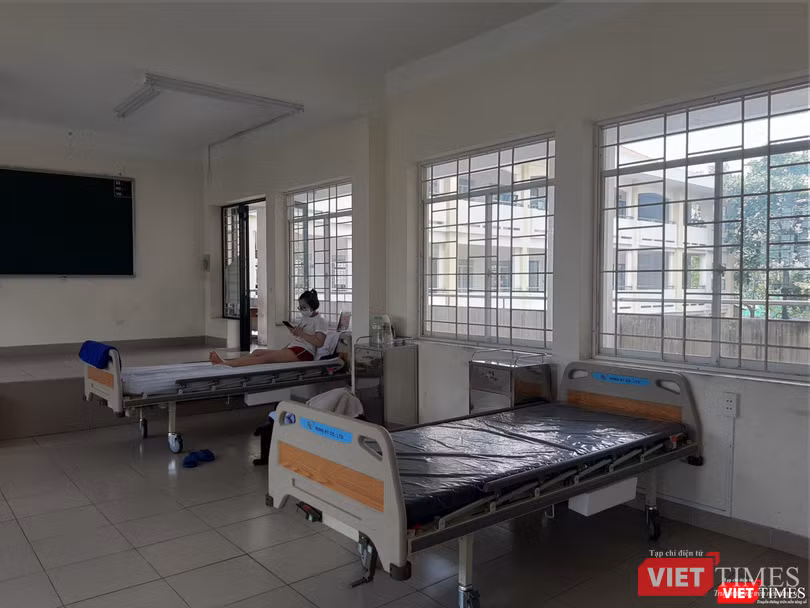 Một phòng cách ly tại khu cách ly tập trung quận 2, TP.HCM. Ảnh: N.T