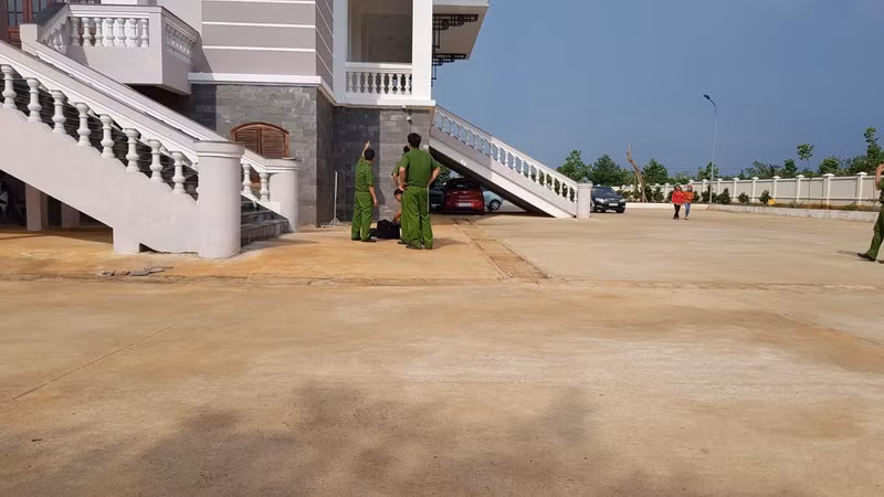 Hiện trường vụ tự sát. Ảnh: Pháp Luật TP.HCM