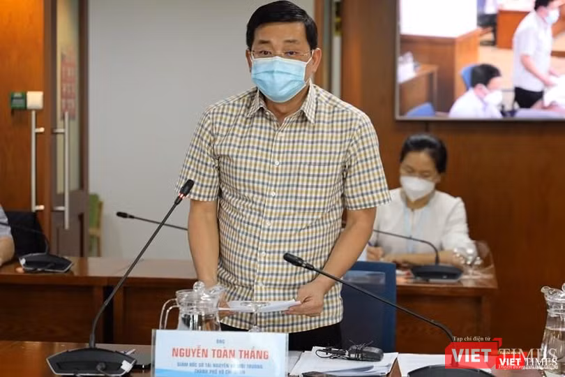 Giám đốc Sở Tài nguyên – Môi trường TP.HCM Nguyễn Toàn Thắng. Ảnh: Khang Minh Giám đốc Sở Tài nguyên – Môi trường TP.HCM Nguyễn Toàn Thắng. Ảnh: Khang Minh