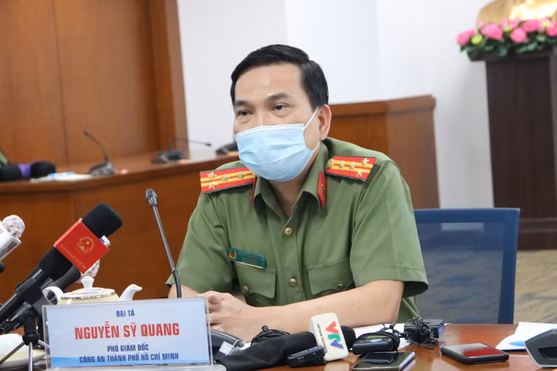 Đại tá Nguyễn Sỹ Quang, Phó Giám đốc Công an TP.HCM- Ảnh Hải Linh Đại tá Nguyễn Sỹ Quang, Phó Giám đốc Công an TP.HCM- Ảnh Hải Linh