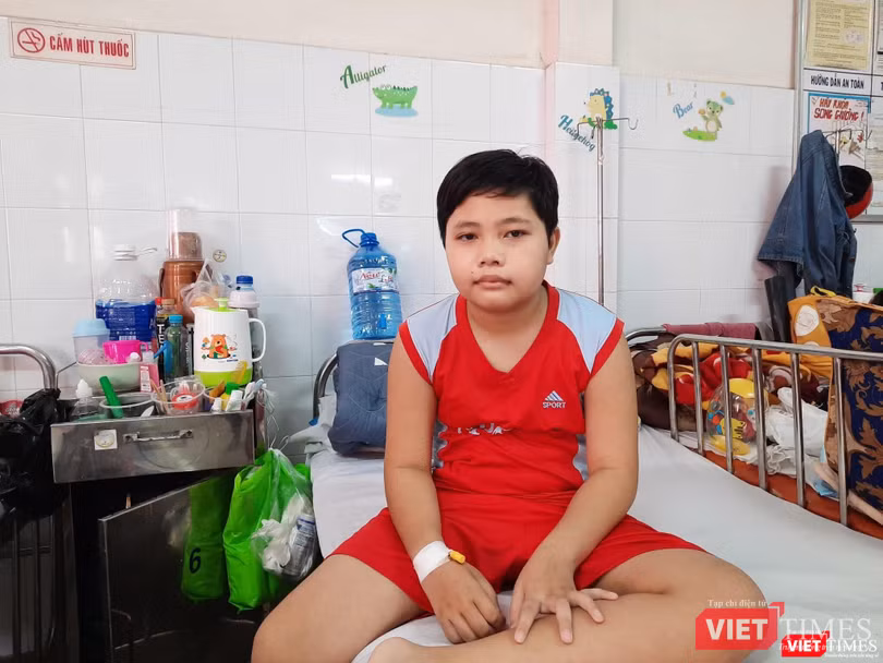 Bệnh nhi 13 tuổi sau điều trị u xơ vòm mũi họng tại BV Nhi Đồng 1 (Ảnh: BVCC) Bệnh nhi 13 tuổi sau điều trị u xơ vòm mũi họng tại BV Nhi Đồng 1 (Ảnh: BVCC)