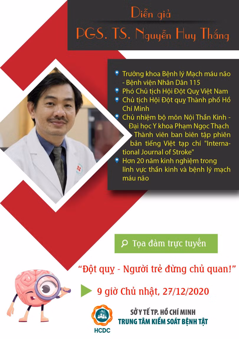 PGS. TS. BS. Nguyễn Huy Thắng (Ảnh: Trung tâm Kiểm soát Bệnh tật TP.HCM)