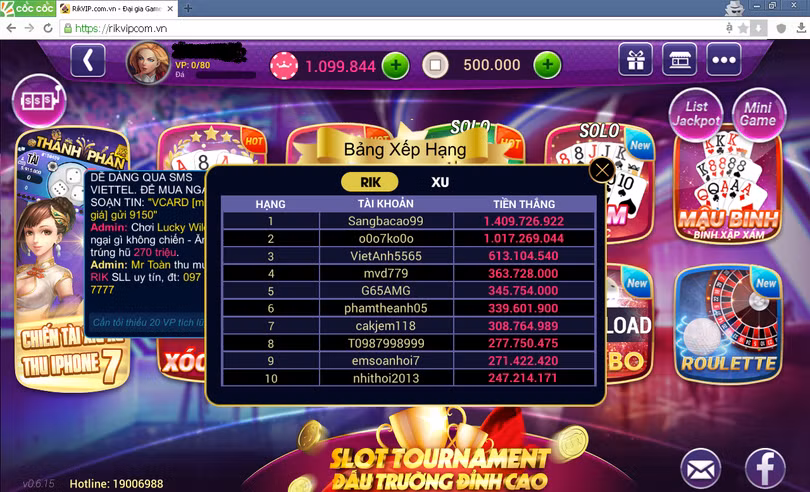 Game bài Rikvip nằm trong đường dây đánh bạc xuyên quốc gia đang làm rúng động dư luận. (Ảnh: Internet)