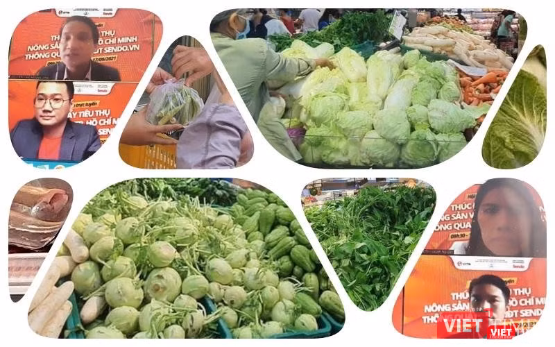 TP.HCM thúc đẩy việc đưa nông sản thực phẩm tới tay người dân vùng dịch. Ảnh: HB TP.HCM thúc đẩy việc đưa nông sản thực phẩm tới tay người dân vùng dịch. Ảnh: HB
