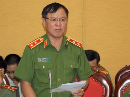 Trung tướng Trần Văn Vệ, Phó Tổng Cục trưởng Tổng Cục cảnh sát. Ảnh: B.C.