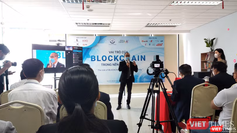 Toàn cảnh hội thảo “Vai trò Blockchain trong nền kinh tế số” - Ảnh: Hoà Bình