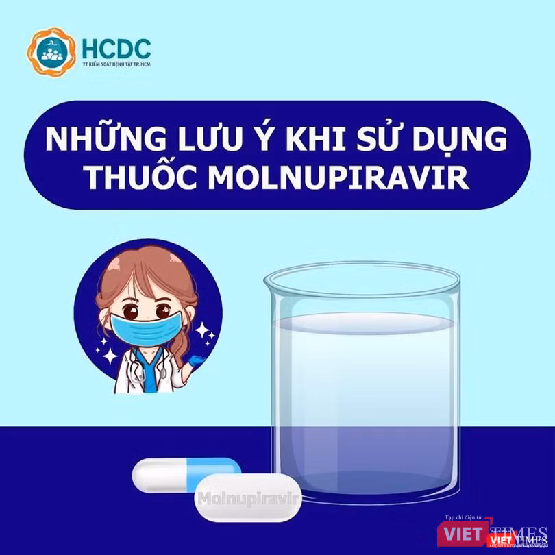 HCDC hướng dẫn những điều cần lưu ý khi sử dụng thuốc Monulpiravir HCDC hướng dẫn những điều cần lưu ý khi sử dụng thuốc Monulpiravir