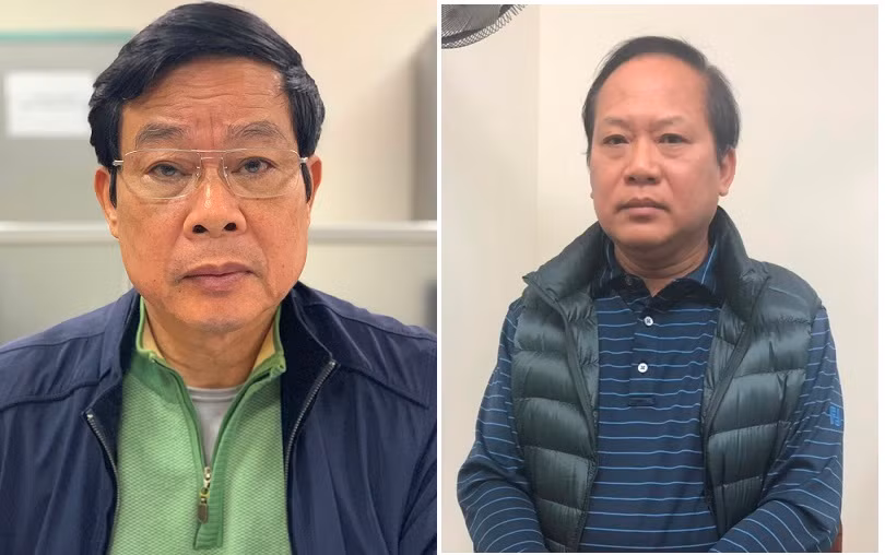 Hai cựu Bộ trưởng Nguyễn Bắc Son và Trương Minh Tuấn vừa bị bắt vào hôm nay. (Ảnh: mps)