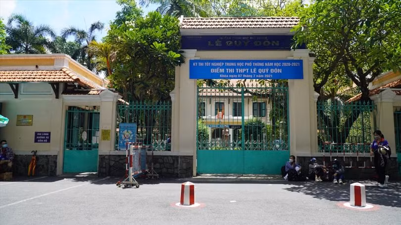 Điểm thi Trường THPT Lê Quý Đôn. Ảnh: Chân Phúc