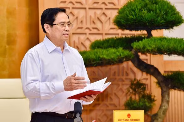 Thủ tướng Phạm Minh Chính yêu cầu căn cứ tình hình cụ thể xác định thứ tự ưu tiên giữa chống dịch và phát triển kinh tế - Ảnh: VGP Thủ tướng Phạm Minh Chính yêu cầu căn cứ tình hình cụ thể xác định thứ tự ưu tiên giữa chống dịch và phát triển kinh tế - Ảnh: VGP