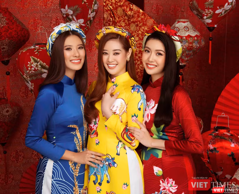 Khánh Vân đón Tết cùng gia đình ở TP.HCM